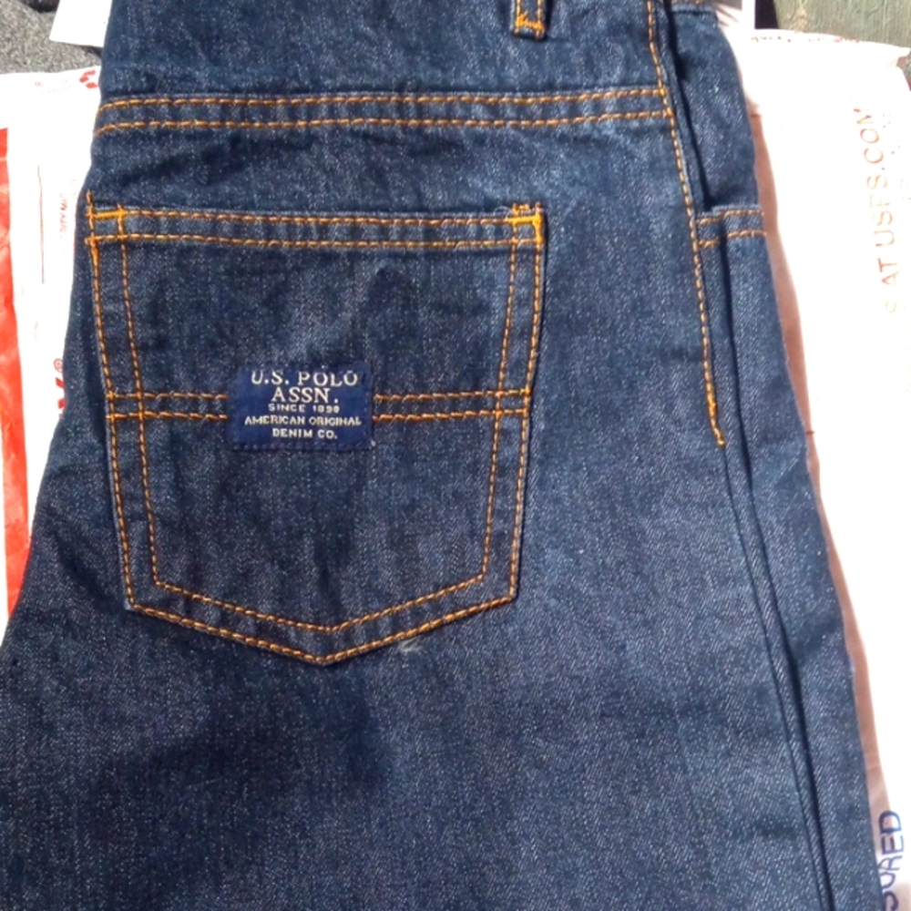 US POLO ASSN Boys Sz 12 Relaxed Fit Jeans Brand New! $$AVE$$